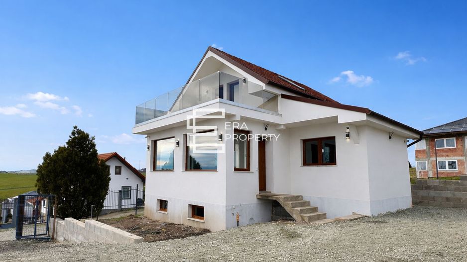 Casă la cheie în Șura Mare, cu priveliște superbă spre Sibiu și munți - Poză 1