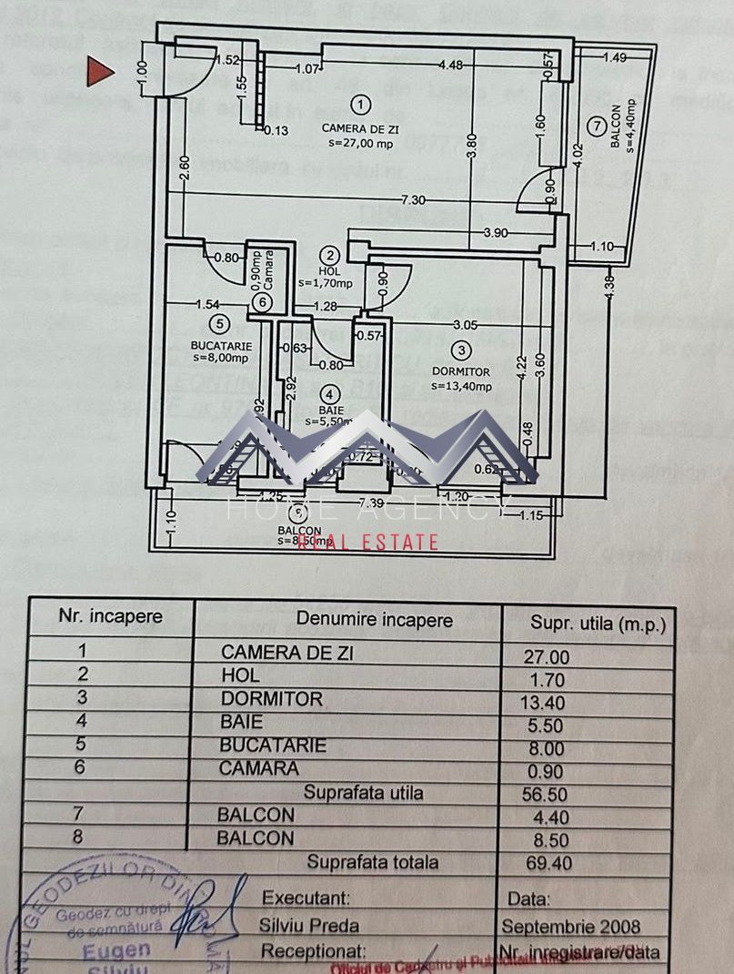 Apartament 2 camere Otopeni central - Schiță 10