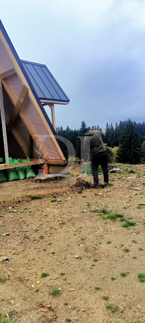 Cabana tip A frame si teren 1000 mp de vanzare / Marisel . Cluj - Poză 12