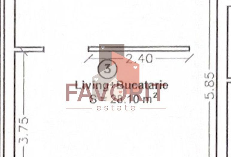 Mobilat si utilat. Aproape de mijloc de transport. Ideal investitie - Schiță 6