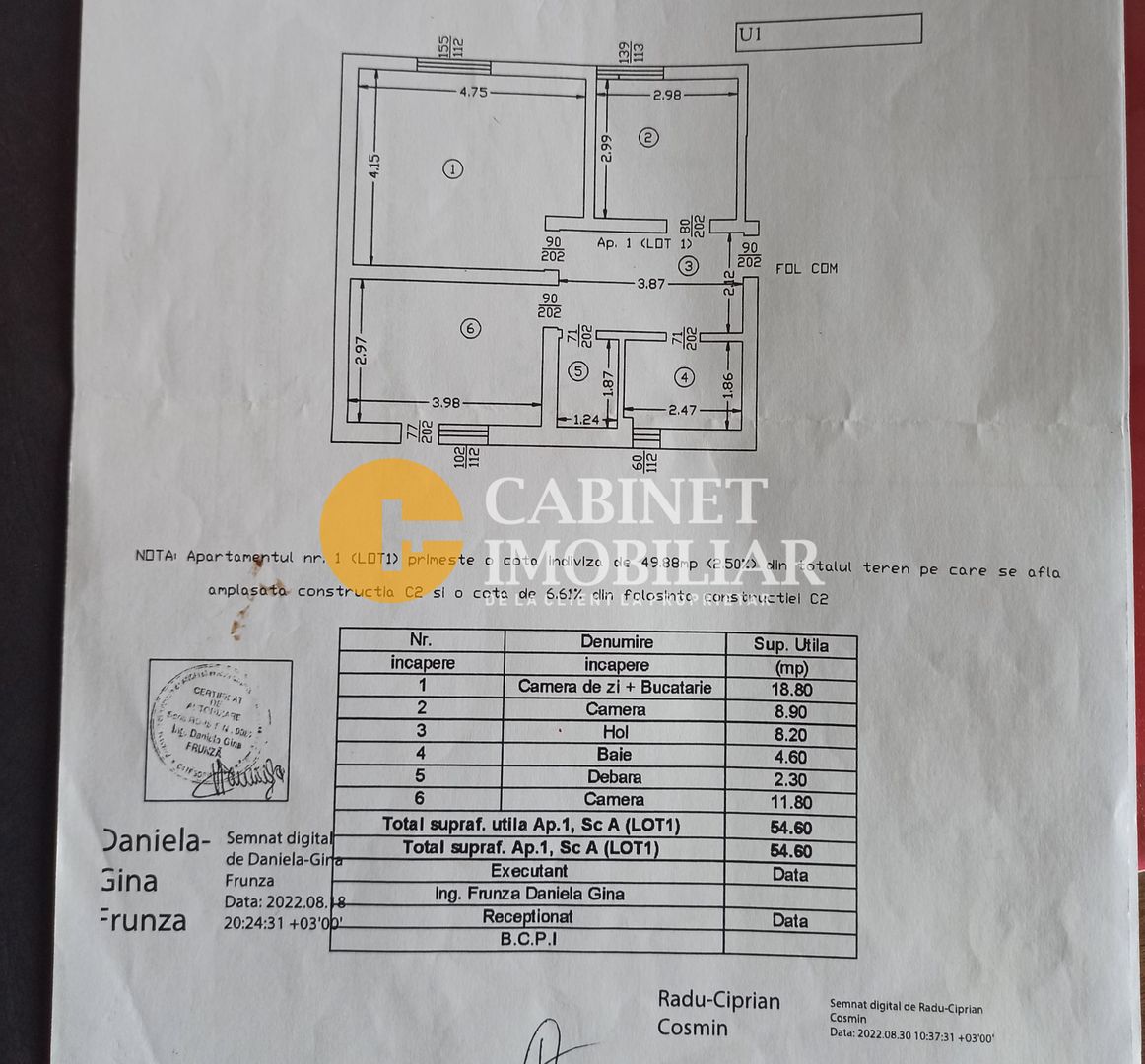 3 CAMERE - CURTE PROPRIE -  2 LOCURI DE PARCARE - VALEA LUPULUI - Schiță 14