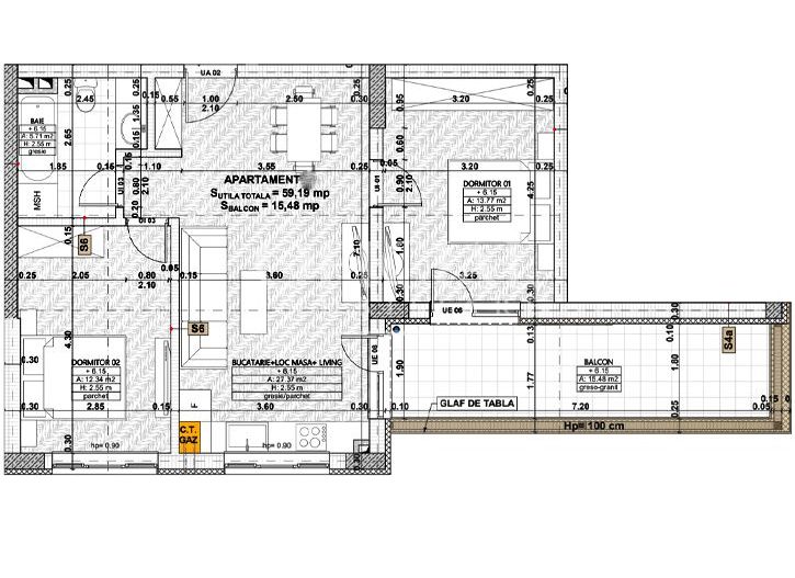 Dezvoltator | Apartament 3 Camere | 59 mp | Parcare Zona Eroilor - Poză 8