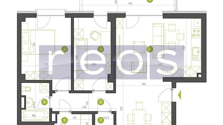 VANZARE APARTAMENT 3 CAMERE  DEOSEBIT | 74MP | PARCARE-MOBILAT-UTILAT - Schiță 11