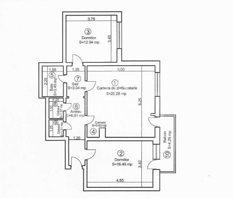 Apartament 3 camere | 73mp | Parcul La Terenuri - Poză 7
