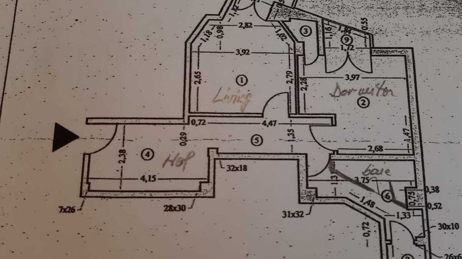 APARTAMENT 2 CAMERE | ROMANA | ASE - Schiță 18