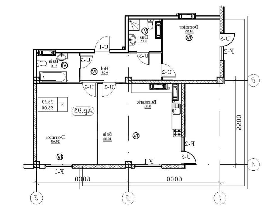 Vânzare, penthouse, 3 camere, strada Calea Ieşilor, Sculeni - Poză 5