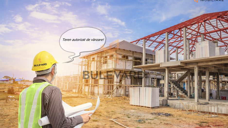 Comision 0! Teren autorizat pentru imobil cu 4 unitati, quadruplex! - Poză 1