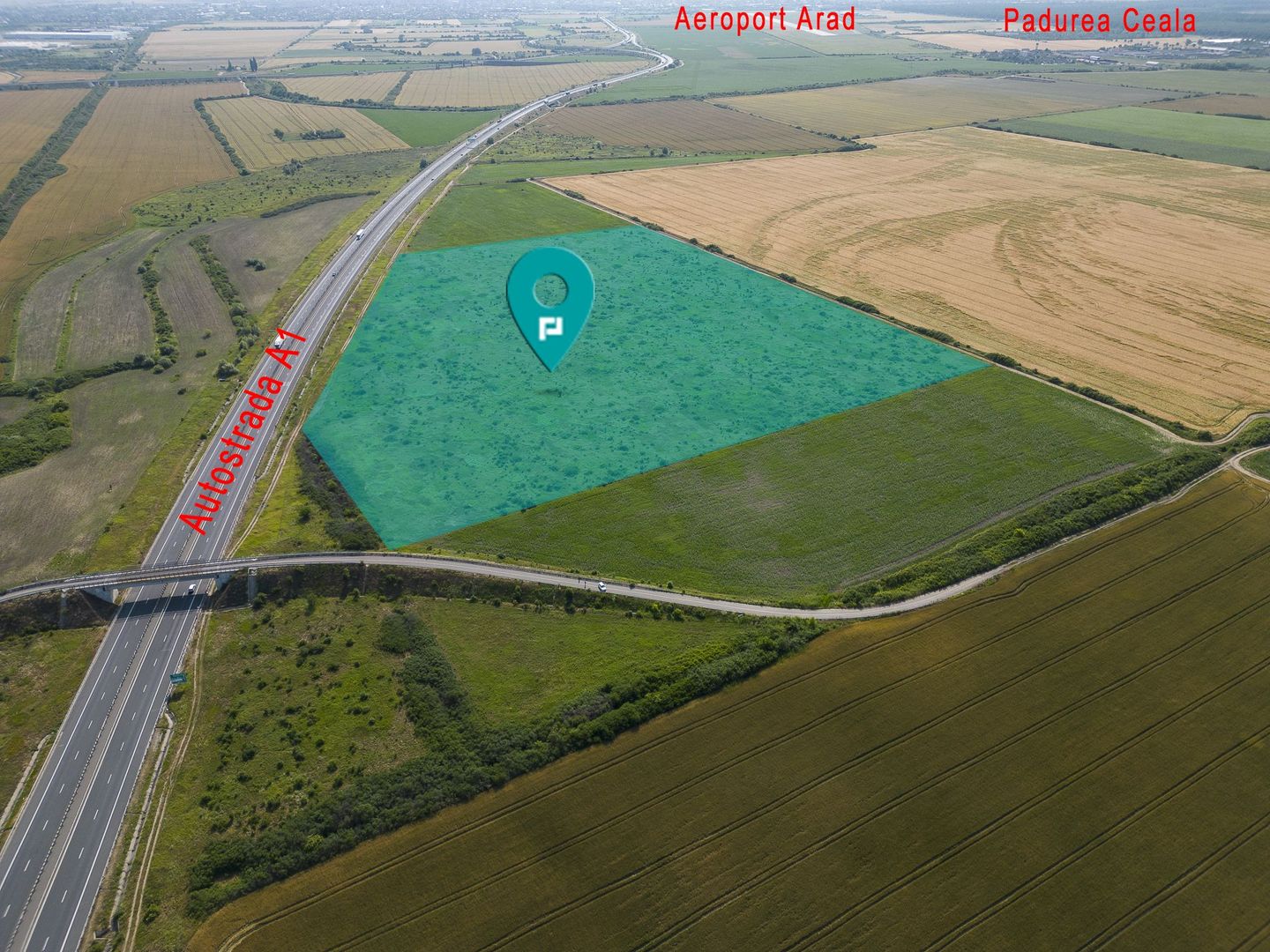 Teren 12 ha la Autostrada A1 cu PUZ aprobat - Poză 1