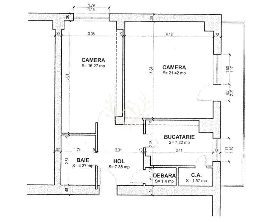 Apartament cu 2 camere, 60 mp, str. N.Titulescu Gheorgheni - Poză 8