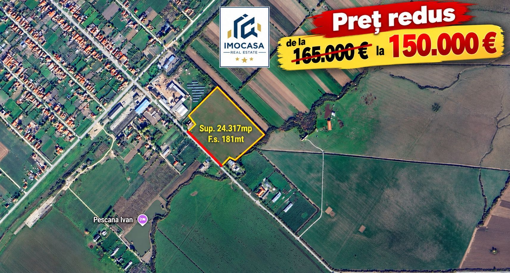 De vanzare Teren intravilan 46.336 mp Cermei Arad, FS DJ793 utilități - Poză 1