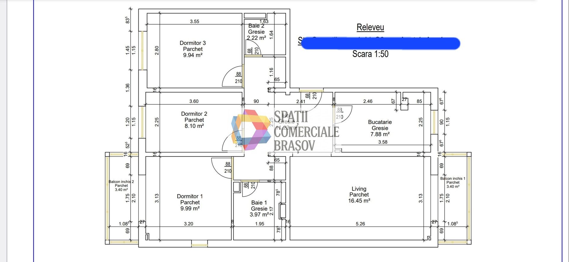 Apartament cu patru camere, zona Judetean 77mp - Poză 13
