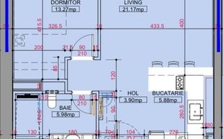 Vânzare apartament 2 camere, 50,2 mp utili, zona Floreasca, București - Schiță 6
