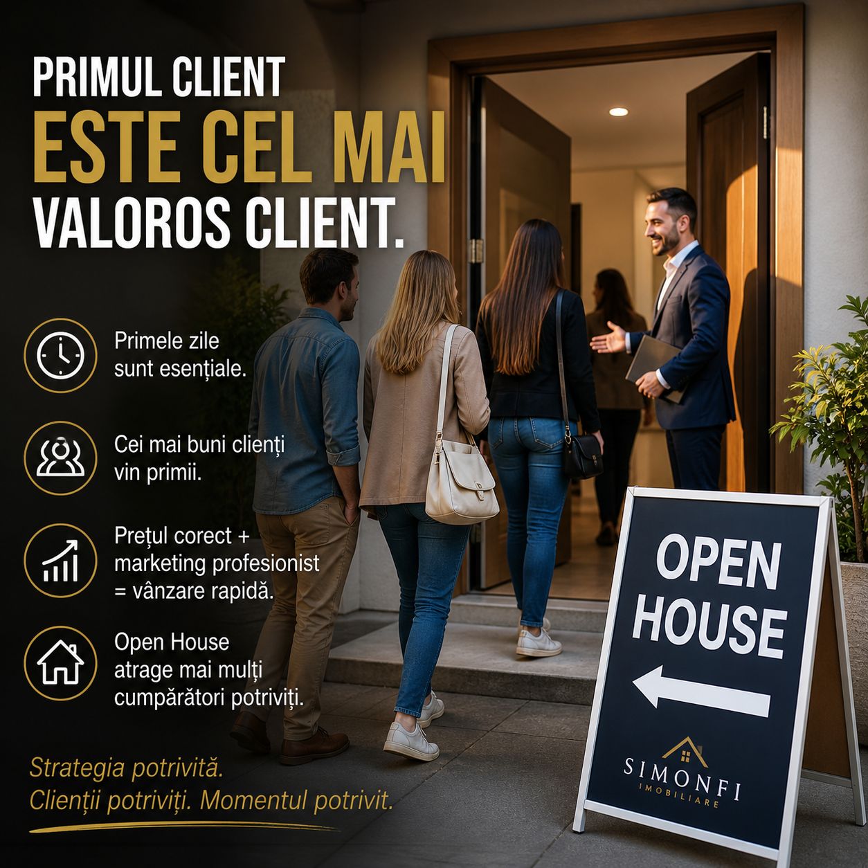 Primul client este cel mai valoros client din piață. 🎯🏡