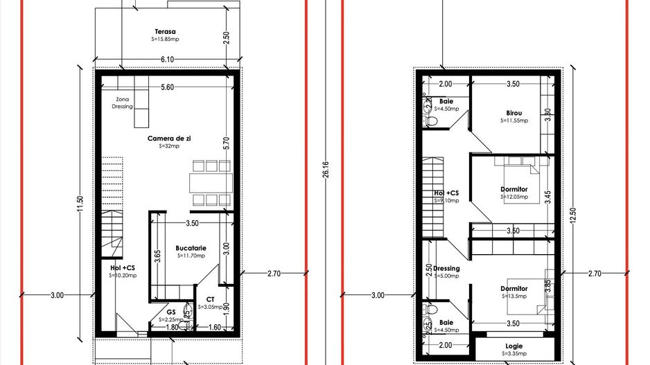 VILA P+1- Pompă de Căldură- Teren 350mp- 120mp utili - Schiță 17