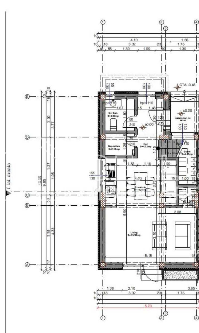 Triplex 3 camere, Șelimbăr | Mobilat & utilat | P+E+Pod | Terasă & grădină - Schiță 12