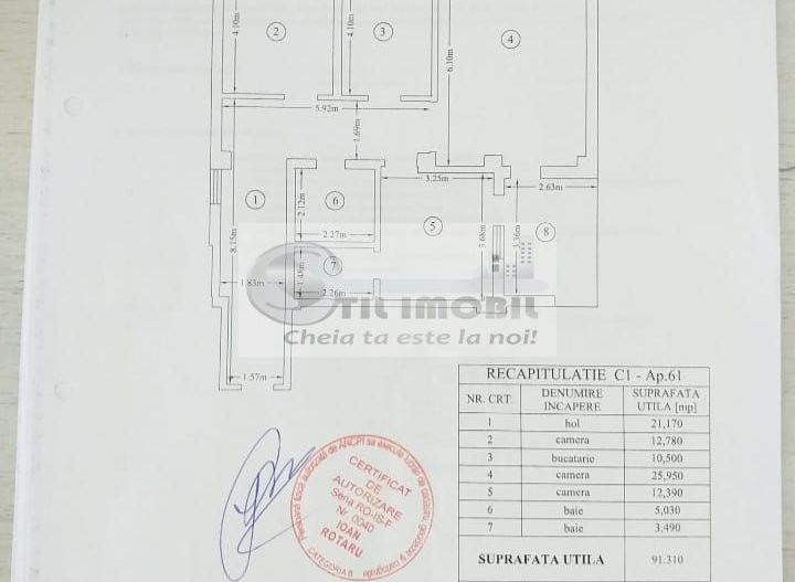 Apartament 3 camere DECOMANDAT INTABULAT100.5mp Soseaua Valea Rediului - Poză 7
