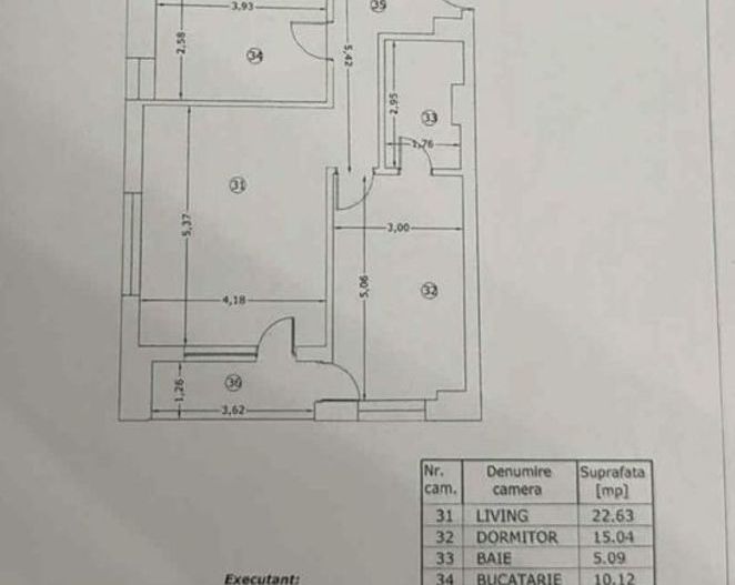 3 camere decomandat || PIPERA ROND OMV - Schiță 17