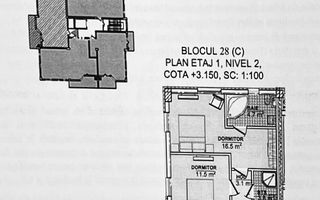 Vânzare, apartament, 2 camere, Bulevardul Europei, Botanica. - Schiță 6