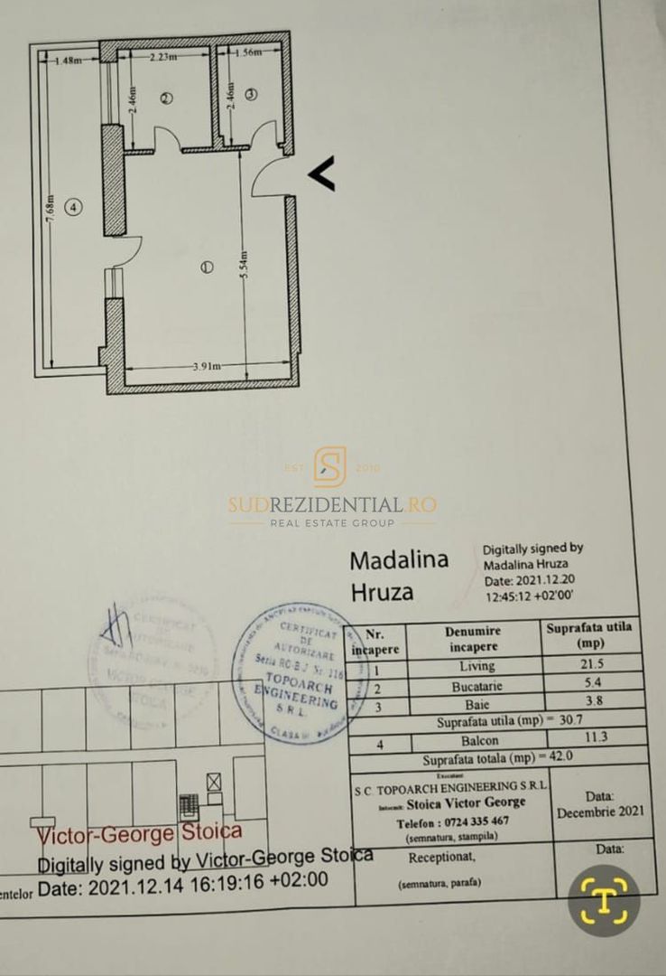 Garsonieră modernă de vânzare – Șoseaua Vitan-Bârzești | Bloc nou 2023 - Schiță 8