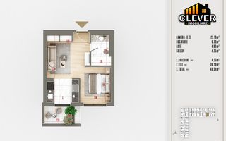 Apartament 2 Camere Finisaje Premium Theodor Pallady - Poză 2