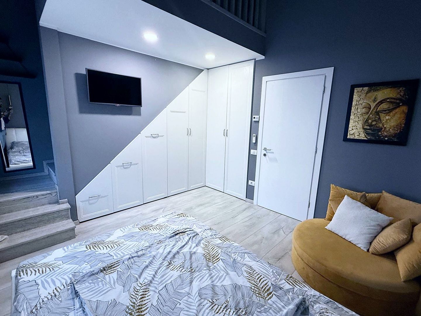 Duplex P+1+M mobilat, 127 mp, curte cu terasă, 3 parcări, Pipera - Voluntari - Poză 13