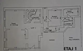 Apartament 3 camere tip duplex | 167 mp | Ultracentral | Plaja Modern - Schiță 14