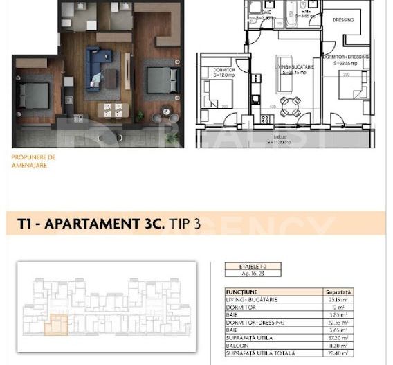 Vânzare, apartament, 3 camere, șoseaua Berceni, București - Poză 6