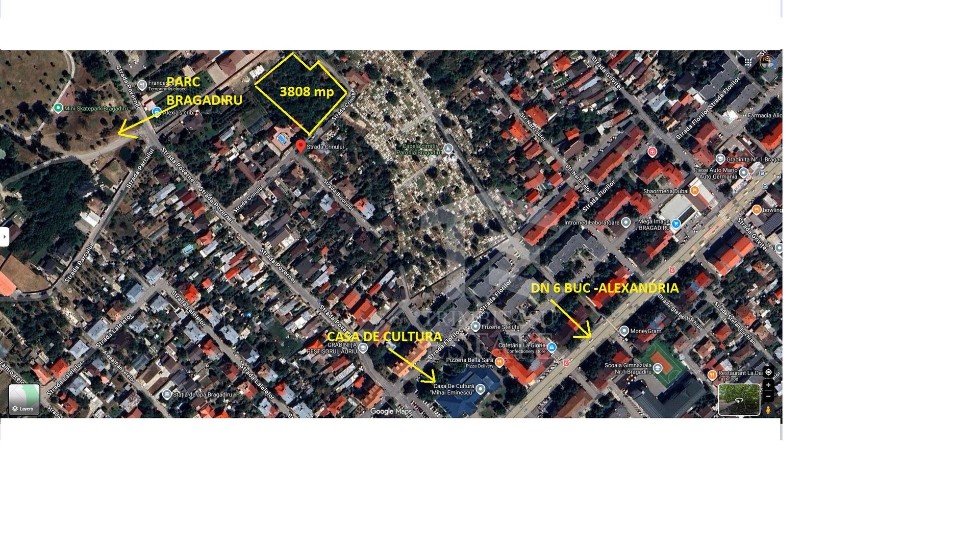 TEREN Bragadiru dubla deschidere ideal dezvoltare Str. Crinului - Poză 2