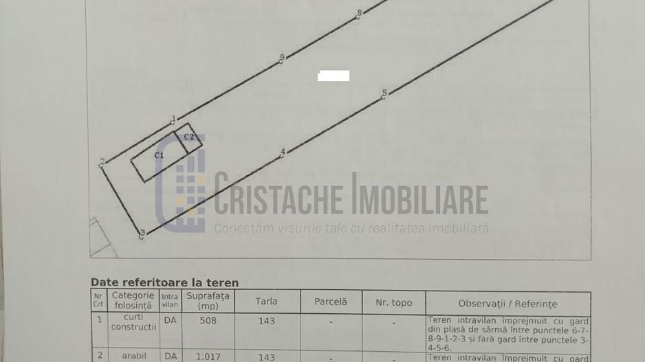 Teren 1525 mp._constructii existente: 69 mp._curent electric_Vlad Tepes-Comana - Poză 2