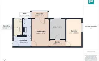 Apartament cu 3 camere în zona Spitalul Județean - Poză 13