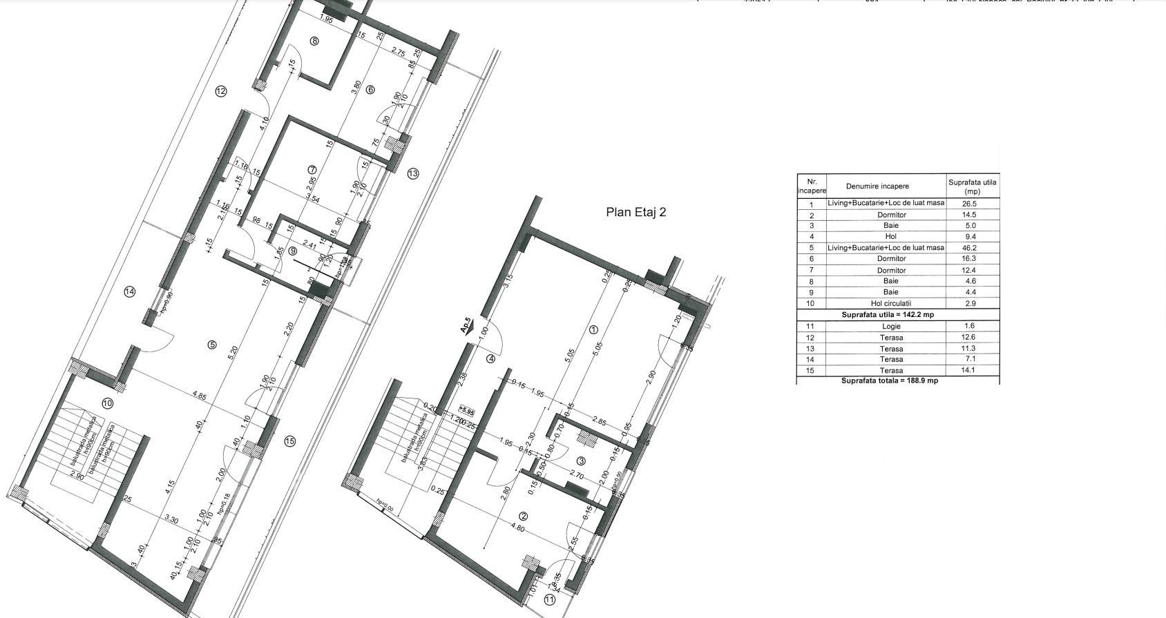 Penthouse dispus pe 2 niveluri in Dambul Rotund - Poză 29