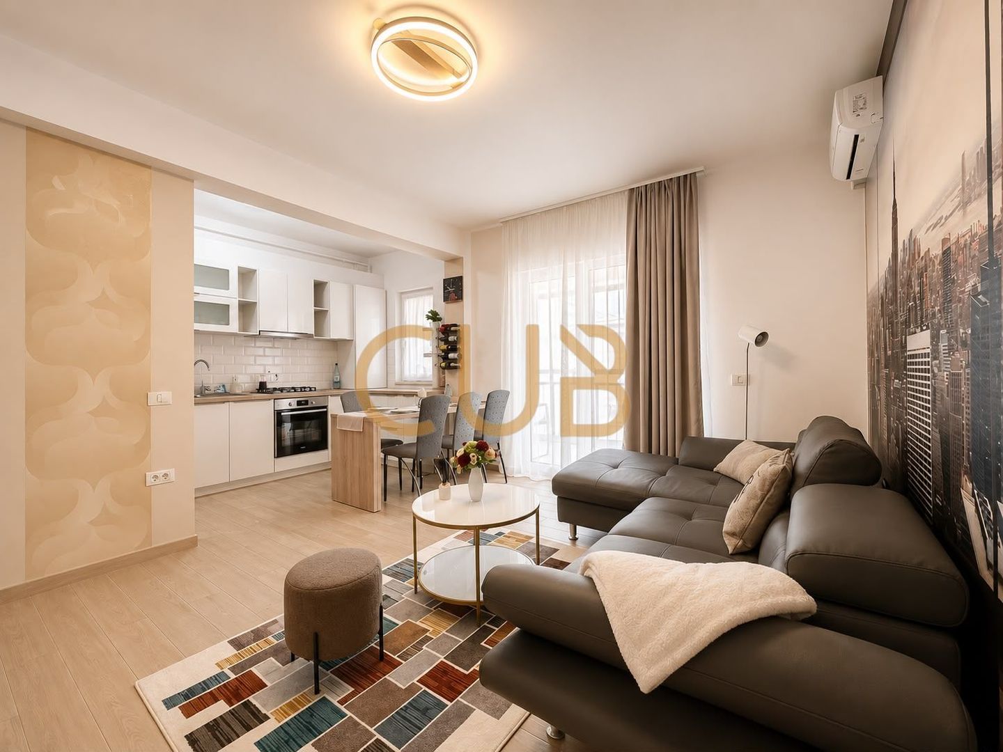 Ap2cam mobilat+utilat | parcare ,centrala, bloc nou | Buziasului - Poză 6
