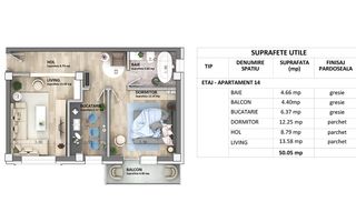 Apartament 2 camere, decomandat, bloc nou, Capat CUG - Lunca Cetatuii - Poză 2
