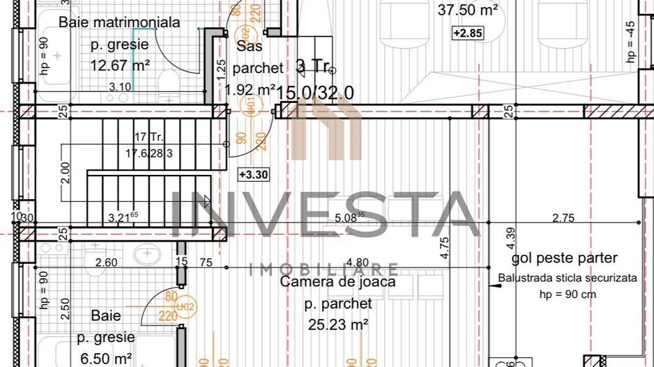 Casa Smart Premium, 5 camere, 278 mp, cartier privat, Floresti - Schiță 15