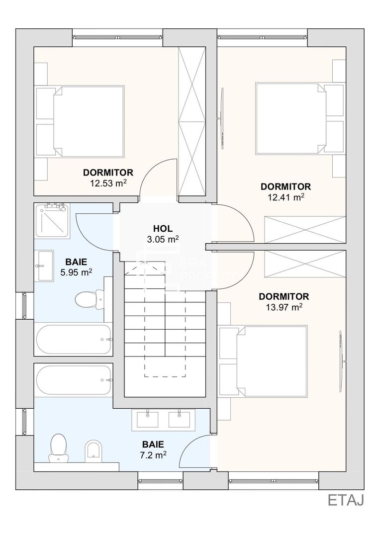 Casă individuală nouă | 4 camere | 3 băi | teren 380 mp | pod 50 mp | Șura Mică - Schiță 7
