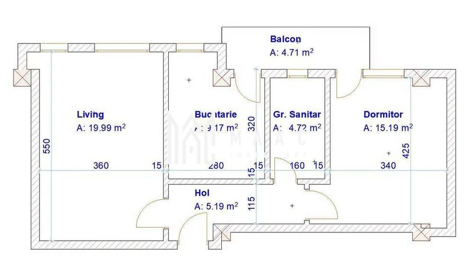 Apartament 2 camere | Etaj 3 | Balcon | Parcare | Turnisor - Poză 2