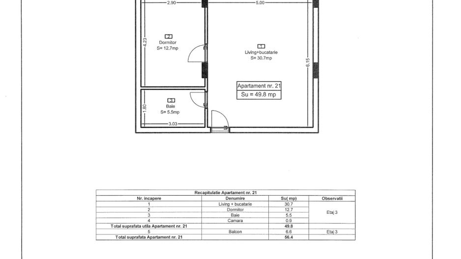 Ap 21 Teilor Residence - 2 camere Finisat - Poză 23