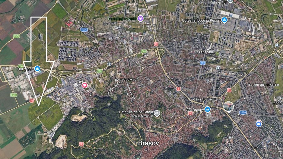 Teren 6.000 mp Brașov | Str. Cucului | Front 36 m | 3 Loturi x 2.000 mp - Poză 2