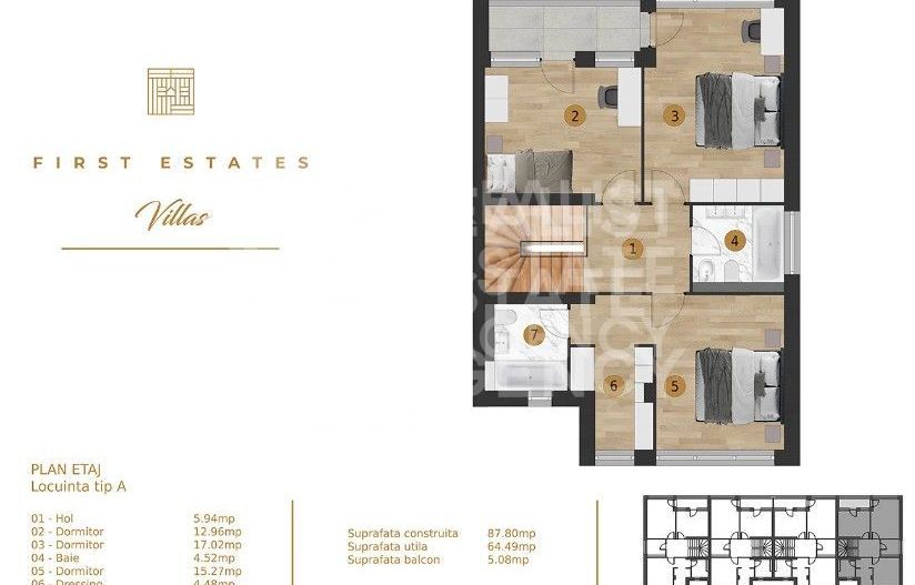 Vânzare, vilă, 157.03 mp, Pipera, București - Schiță 8