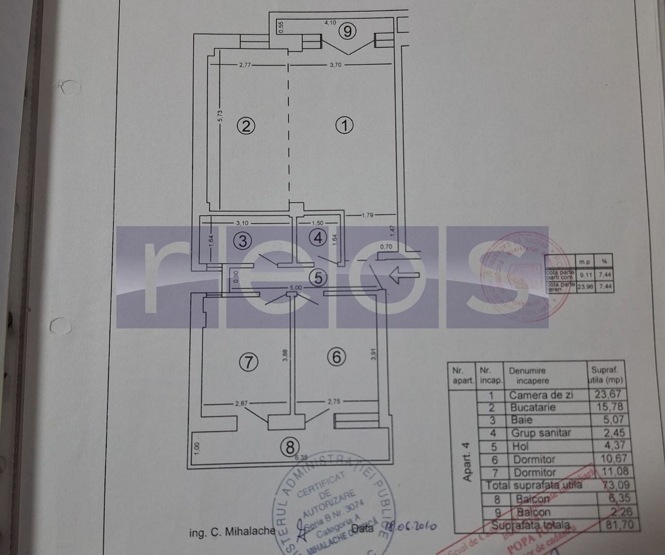 DE VANZARE 3 CAMERE SPATIOASE   | 2 BAI | 2 BALCOANE | LANGA MARRIOTT - Poză 9
