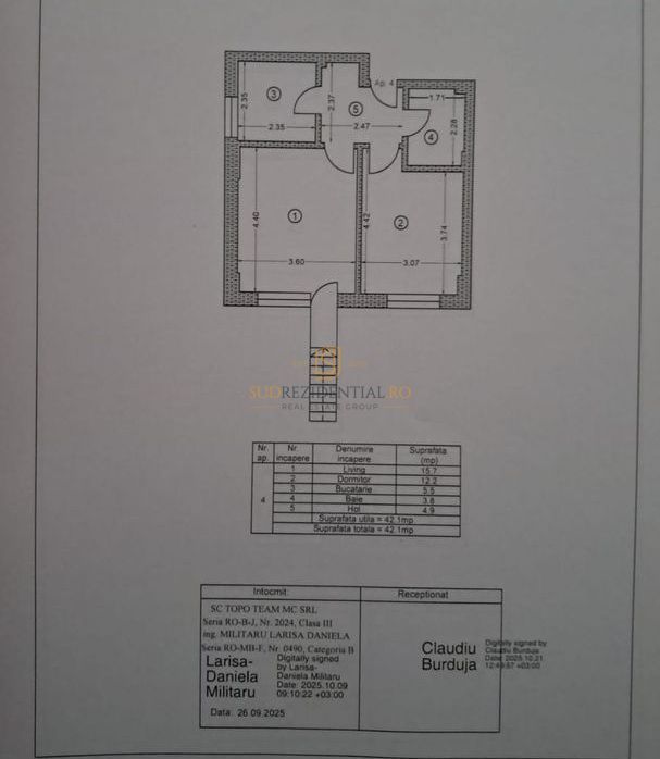 Apartament 2 camere de inchiriat, curte 40 mp,metrou, Popesti-Leordeni - Poză 11