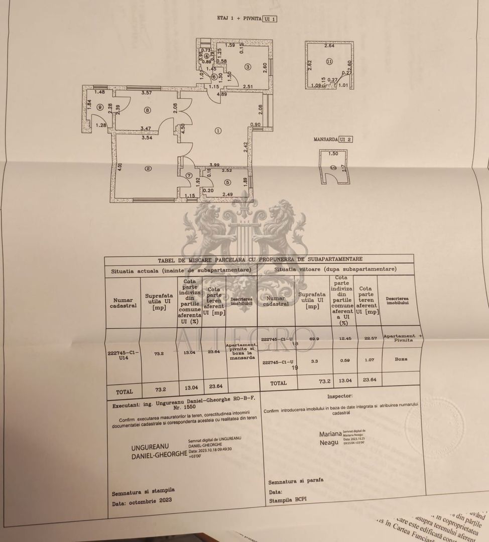 3 Camere | Foisorul De Foc | Renovat 2025 | Deosebit | 1/3 | Boxa - Schiță 7