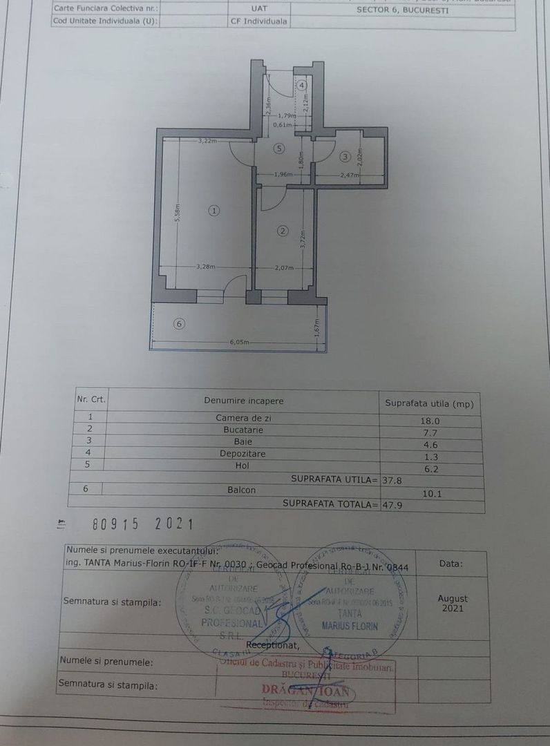 Garsonieră spațioasă–Moghioroș Park Residence | Bloc 2022 | Etaj 8/11 - Poză 8