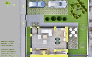 Casa MODERNA cu etaj RETRAS, zona Triajului, Selimbar - Poză 15