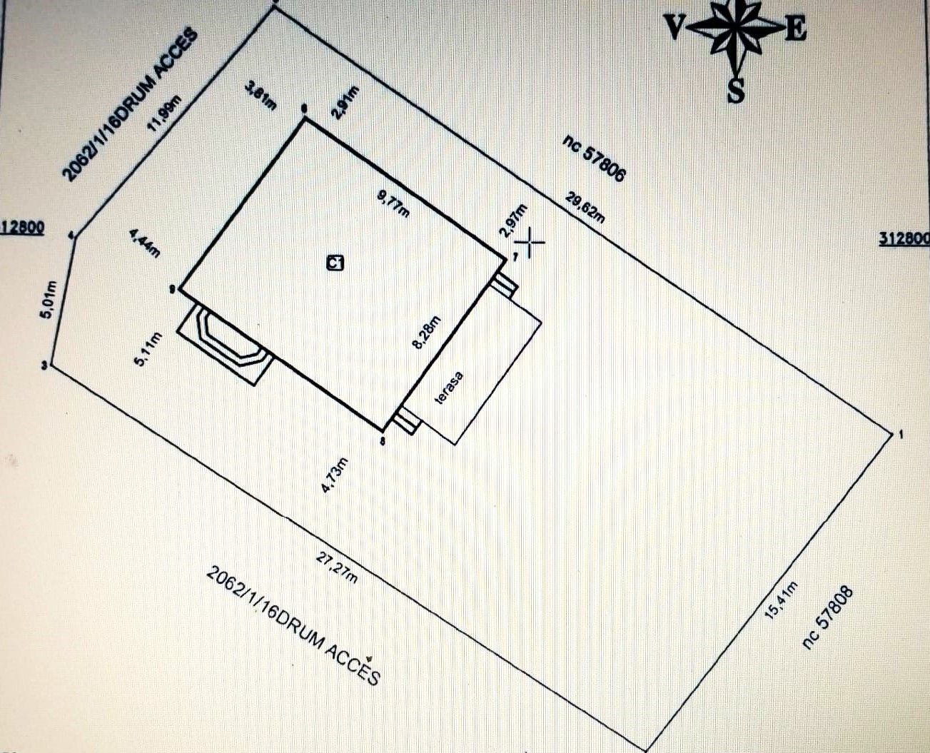 Casă individuală 5 camere, gata de mutare, 468 mp teren, asfalt - Schiță 15