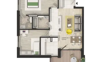 Apartament cu 3 camere, amenajare elegantă și terasă | The Nest - Poză 25