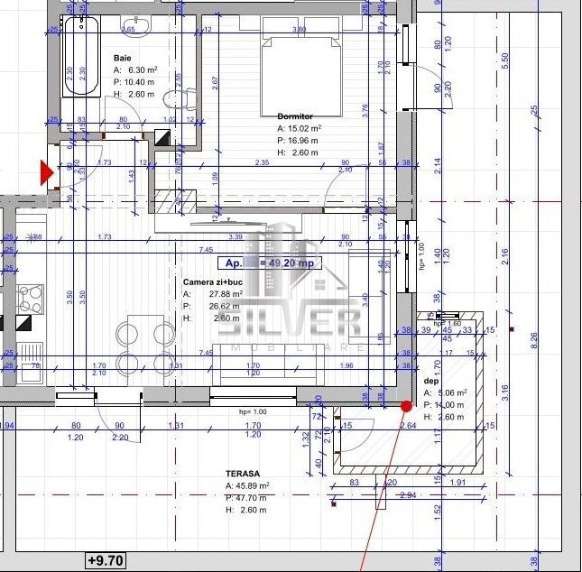 Apartament FINISAT/terasa de 46 mp+boxa 5mp/ zona Terra. - Poză 4