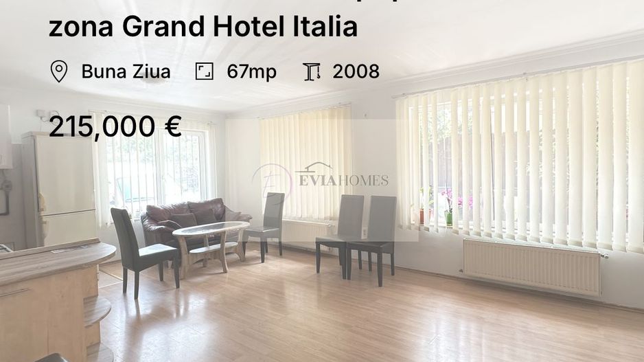 3 camere/ terasă 25 mp/ parcare/ zona Grand Hotel Italia - Poză 1