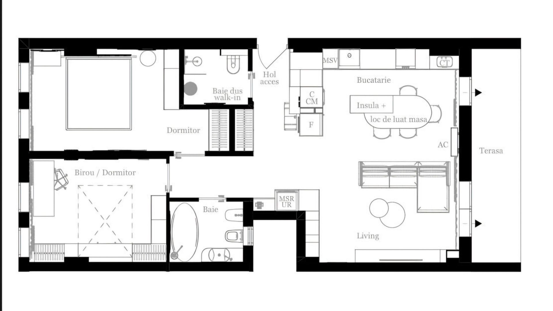 Apartament cu 3 camere finisat premium, parcare subterană - Poză 3