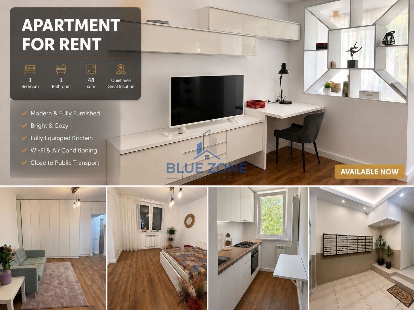 Apartament 2 camere I Bd . Ion Mihalache I 48 Mp I Et 1/4 I Disponibil - Poză 1